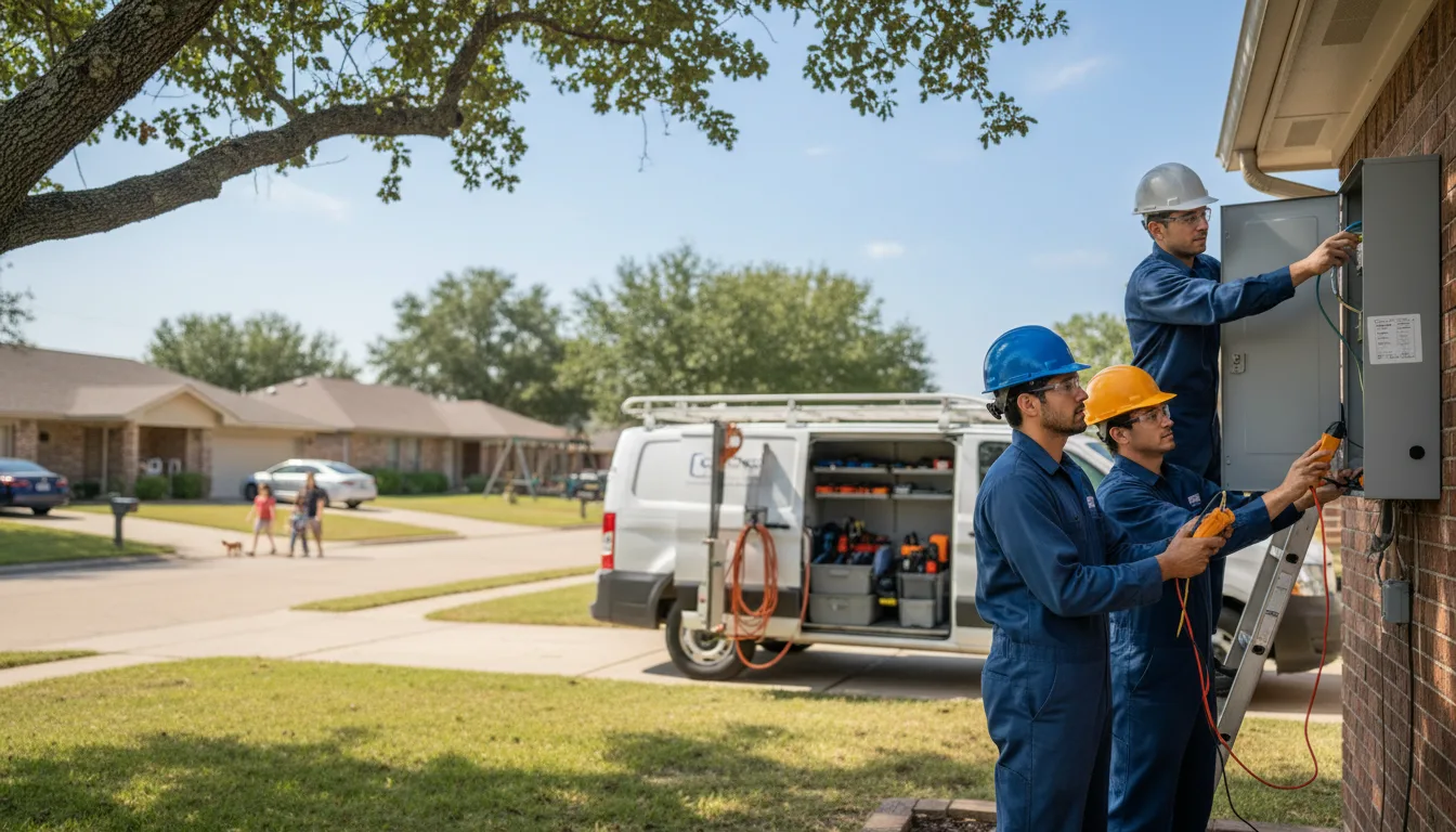 Certified electrician providing emergency electrical services in Farnam, NE